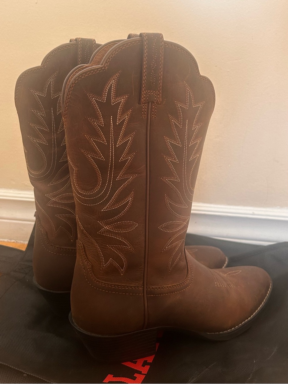 Ariat Brown Leather Western Cowboy Boots